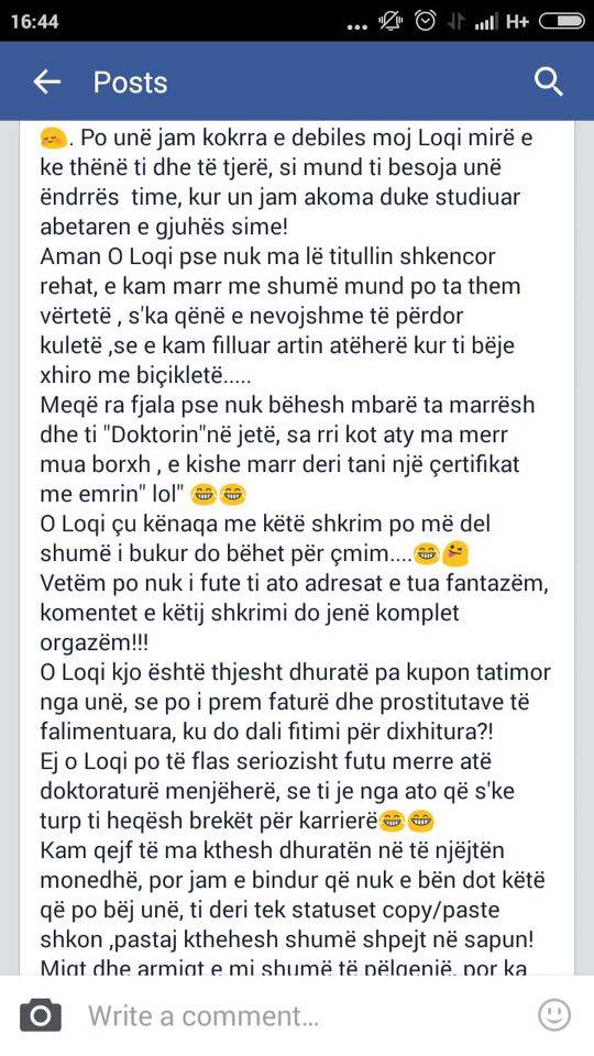 Lolita tallet me Riselda Sejdinë, ja si përgjigjet ajo