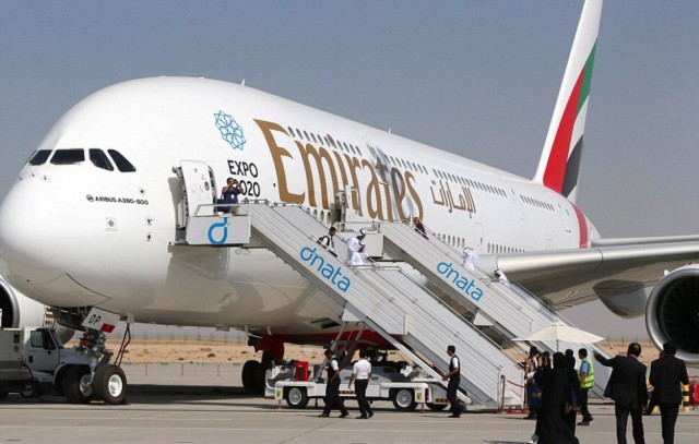 Dubai, në ajër superavioni me 615 vende
