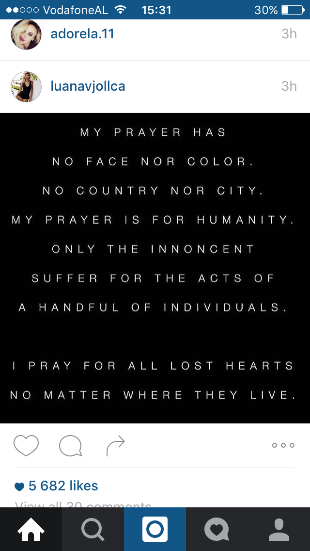 Tragjedia në Paris: Solidaritet, mbështetje apo modë në rrjetet sociale?!