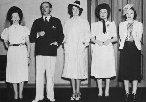 King Zog of Albania (1895 - 1961), his consort Queen Geraldine (1915 - 2002, centre) and three of his sisters arrive in Stockholm en route to London, 19th July 1939. The king had been exiled by Mussolini following Italy's invasion of Albania. (Photo by Fox Photos/Hulton Archive/Getty Images)