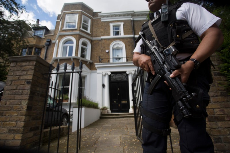 Date: 14/07/16 PH: Nick Edwards Pictured: Home where David Cameron and his family now live in Notting Hill Caption: Home where David Cameron and his family now live in Notting Hill, west London. The Cameron family are living at this seven-bedroom Holland Park townhouse owned by Mr Cameron's PR mogul friend Sir Alan Parker