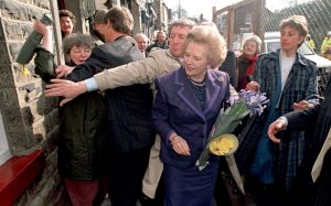 Thatcher-attacked-with-daffodil