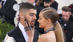 Photo by: XPX/STAR MAX/IPx 2016 5/2/16 Gigi Hadid and Zayn Maliks at "Manus x Machina: Fashion In An Age of Technology" Costume Institute Gala. (Metropolitan Museum of Art, NYC)