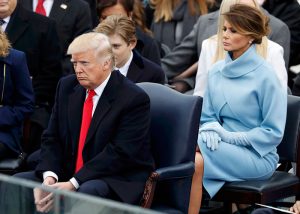 Donald Trump, wife Melania and son Barron, attend his inauguration ceremonies to be sworn in as the 45th president of the United States on the West front of the U.S. Capitol in Washington, U.S., January 20, 2017. REUTERS/Lucy Nicholson