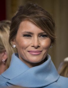 First Lady Melania Trump leaves the President's Room of the Senate on Capitol Hill in Washington, Friday, Jan. 20, 2017, after President Trump signed his first legislation. (AP Photo/J. Scott Applewhite, Pool)