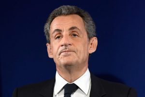 Former French president and candidate for the right-wing Les Republicains party primaries ahead of the 2017 presidential election, Nicolas Sarkozy delivers a speech at his campaign headquarters on November 20, 2016 in Paris. Former French prime minister Francois Fillon took a commanding lead on November 20 in the two-round primary that is widely expected to decide the country's next leader. In a major upset, Fillon had more than 43 percent of the vote to 26.7 percent for former prime minister Alain Juppe and just under 23 percent for Nicolas Sarkozy, according to the official tallies. / AFP / Eric FEFERBERG / ALTERNATIVE CROP (Photo credit should read ERIC FEFERBERG/AFP/Getty Images)