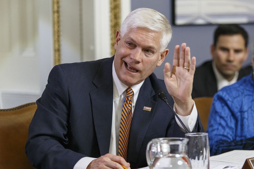 House Rules Committee Chairman Pete Sessions, R-Texas, joined at right by Rep. Virginia Foxx, R-N.C., responds to a point from Democrats on the panel as lawmakers work on the creation of a special select committee to investigate the 2012 attack on the U.S. diplomatic outpost in Benghazi, Libya, that killed the ambassador and three other Americans, at the Capitol in Washington, Wednesday, May 7, 2014. House Republicans on Wednesday moved toward an election-year special investigation of the deadly attack, brushing aside Democratic concerns over the panel's scope and composition. The Obama administration, meanwhile, accused Republicans of "political motivation" after they issued a fundraising email linked to the Benghazi probe. (AP Photo/J. Scott Applewhite)