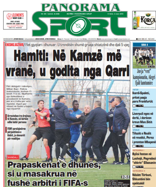 Intervista e dhënë sot për "Panorama Sport"