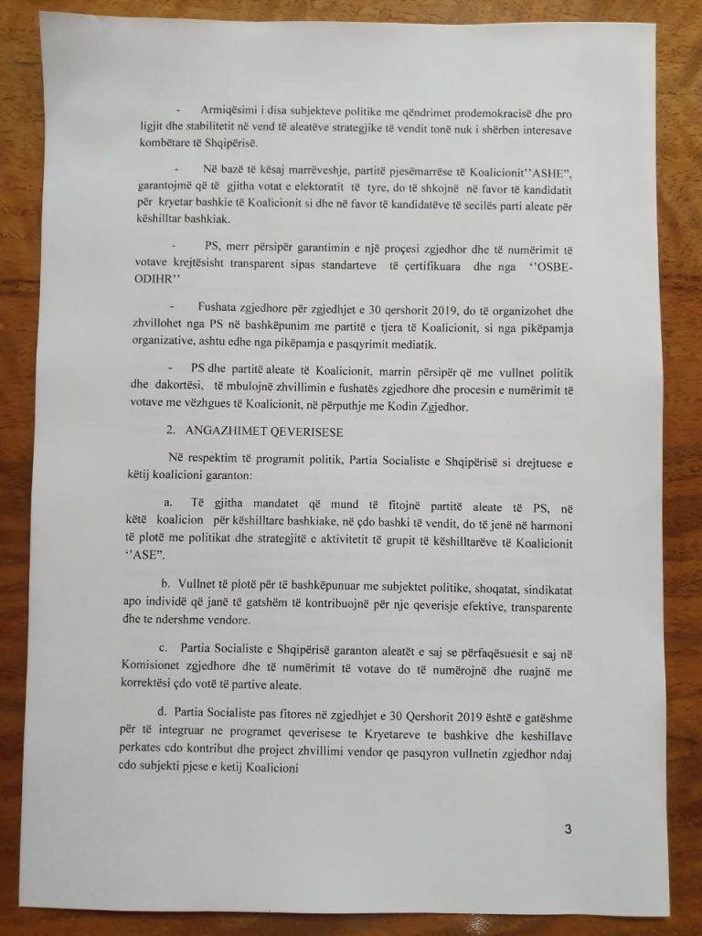 PS firmos koalicionin, rikthen “tepsinë” e pushtetit