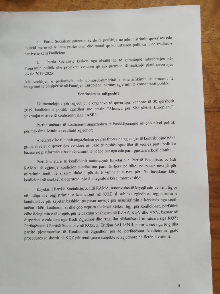 PS firmos koalicionin, rikthen “tepsinë” e pushtetit