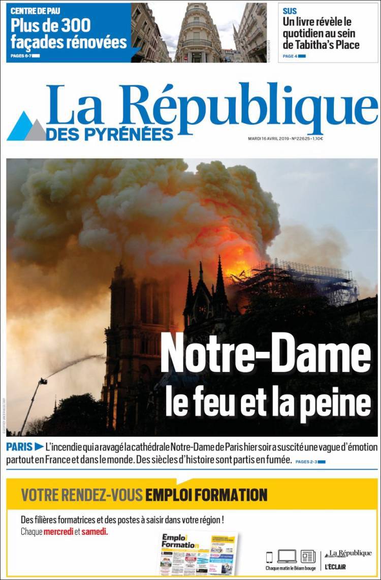 “Drama jonë”, si e pasqyron shtypi francez djegien e katedrales