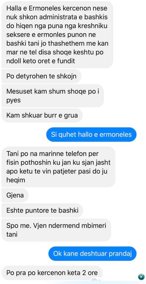Lefter Maliqi publikon sms-të: Kërcënohen punonjësit e administratës