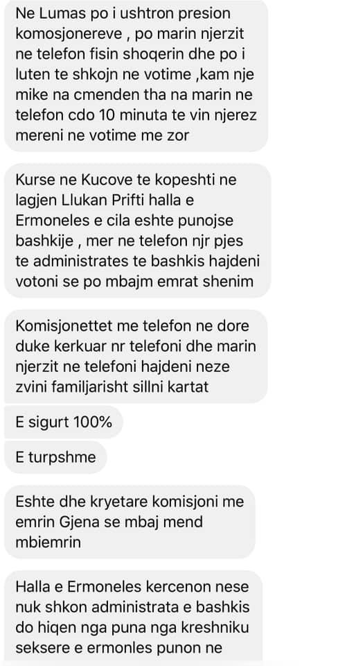 Lefter Maliqi publikon sms-të: Kërcënohen punonjësit e administratës