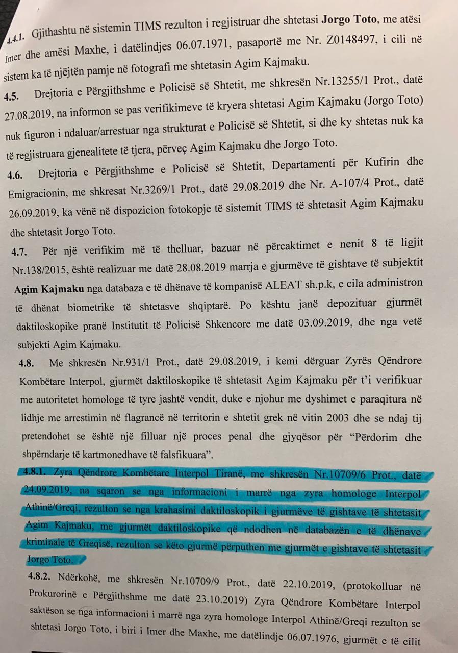 Publikohet dokumenti/ Çfarë zbuloi Prokuroria për Agim Kajmakun