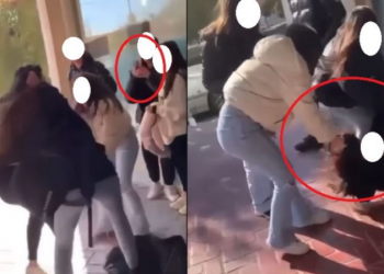 Video/ Konfliktohen fizikisht disa vajza pranë ambienteve të një shkolle në Tiranë