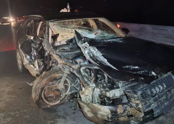 Video/ Aksident në Bulqizë, “Audi” shkatërrohet plotësisht, pamje nga vendngjarja
