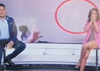 Video/Panik në studio, momenti kur prezantuesja shembet në tokë gjatë transmetimit live