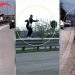 “Cirk” në autostradë, banorët kalojnë jo vetëm në këmbë, por me biçikleta e me kafshë