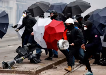 Protestat kundër reformës në Francë, 111 të arrestuar