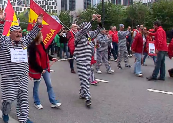 Qytetarët protestojnë kundër kushteve të këqija të punës në Belgjikë