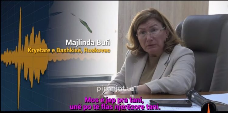 Shkoi te mitingu i Berishës, audiopërgjimi i kryebashkiakes së Roskovecit me sanitaren