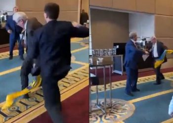 Video/Shpulla dhe grushte, përleshen gjatë Asamblesë 2 delegacionet Ukrainë-Rusi