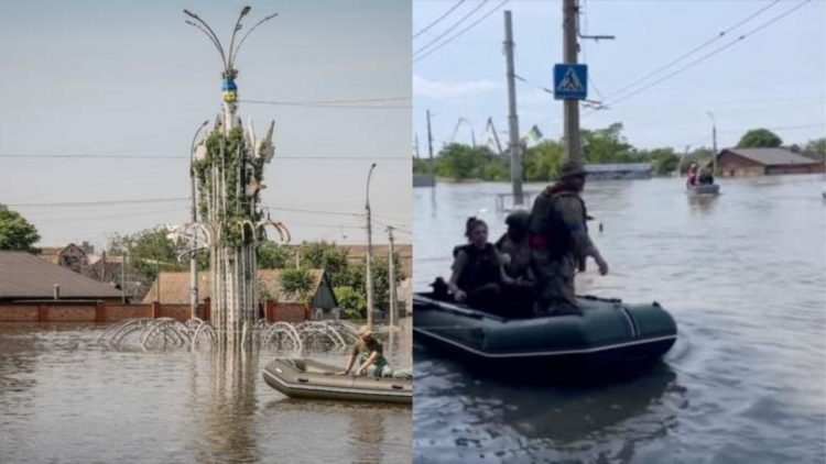 Ukrainë/ Përmbyten 29 fshatra nga shkatërrimi i digës