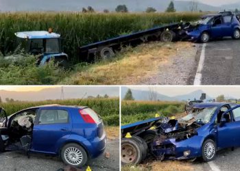 Aksident në aksin Lezhë-Shkodër/ Makina përplaset me zetorin, humbin jetën dy persona