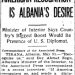 1922/Ministri i Brendshëm i Shqipërisë: Njohja nga SHBA, shtytja më e madhe për vendin