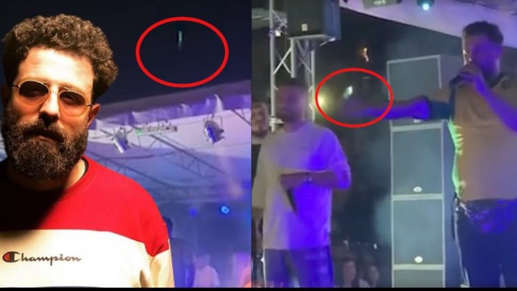 VIDEO/ Mc Kresha goditet me send të fortë gjatë koncertit, ikën i revoltuar nga skena