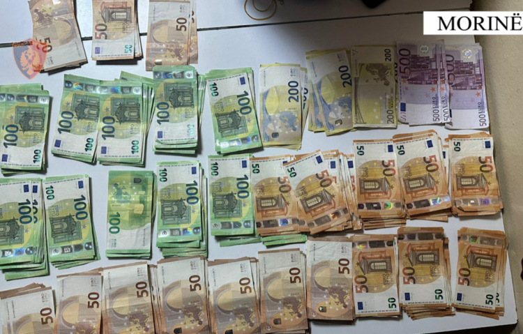 U kap me 32 mijë euro të padeklaruara, arrestohet 37-vjeçari në Morinë