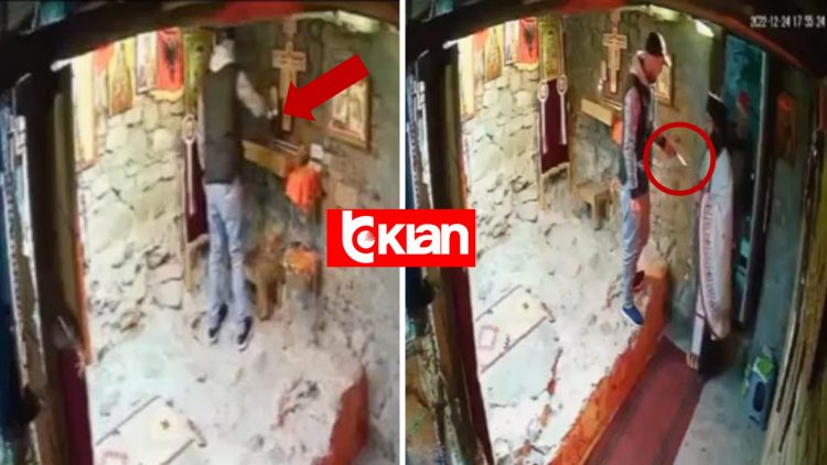 Elbasan/“Ndalo, të kapi kamera”,i riu s’kursen për vjedhje as kishën,kapet mat nga prifti