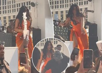 Goditi fansin me mikrofon pasi i hodhi një pije gjatë shfaqjes, denoncohet Cardi B