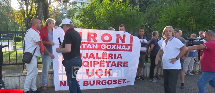 Protestë kundër arrestimit të Dritan Goxhajt