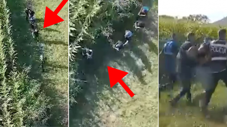 Pamjet me dron, kur policia hyn në aksion në fshatin Mjedë në Vaun e Dejës