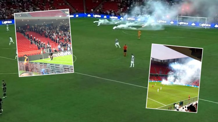 Ndeshja Tirana-Besiktas/Përplasje mes tifozëve në Air Albania, ndërhyn FNSH