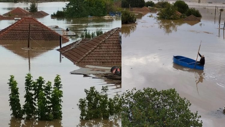 Kaos në Greqi, njerëzit ngjiten në çati për të shpëtuar nga përmbytjet