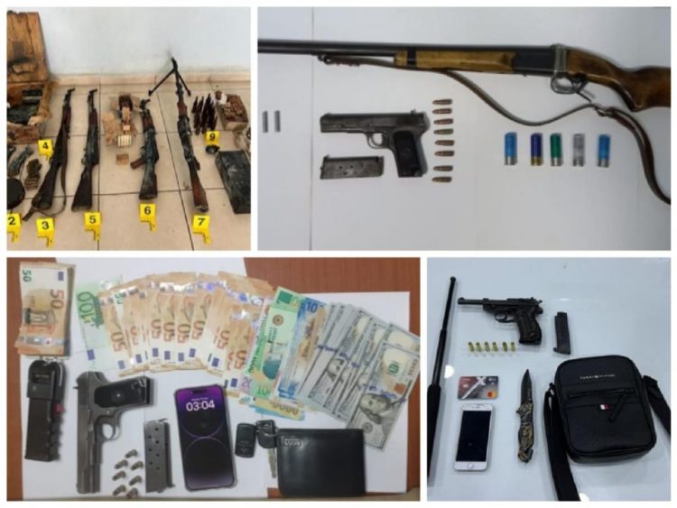 Sekuestrohen mitraloz, automatik, pistoleta e fishekë, 5 të arrestuar në Pogradec