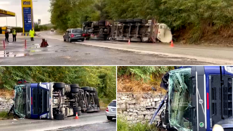 Autoboti me vajra bimorë del nga rruga