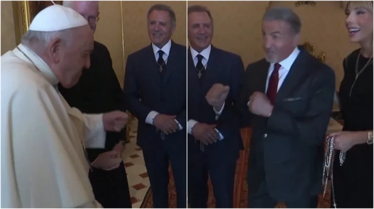 VIDEO/ Papa Françesku “bën grushte” me Rocky-n