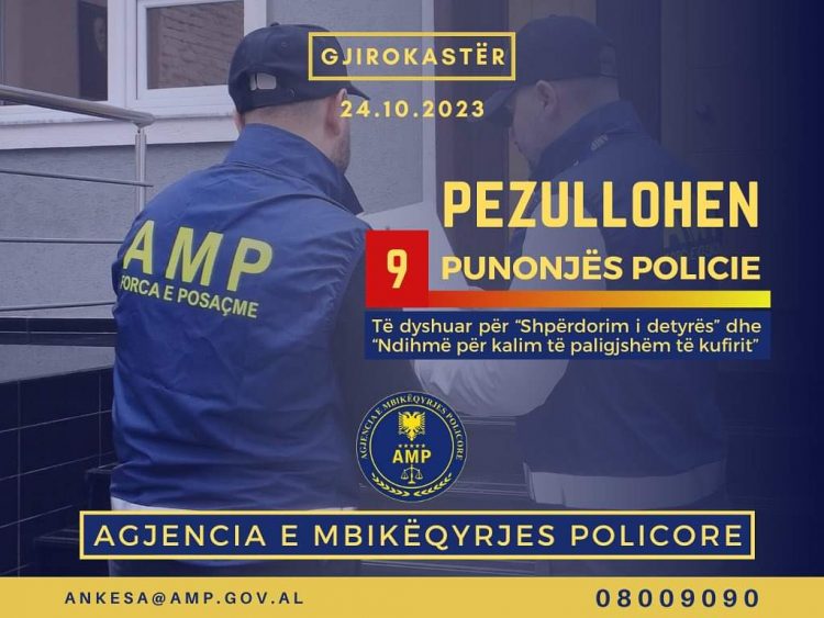 Shpërdoruan detyrën, pezullohen nga detyra 9 punonjës policie