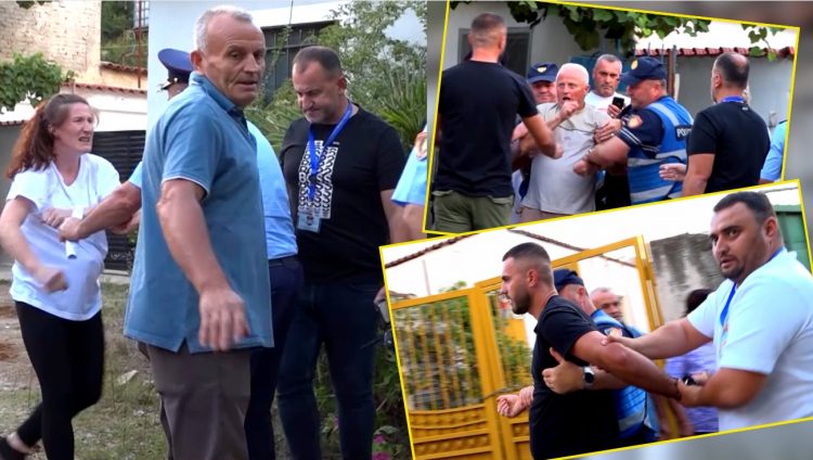 Burra e gra sherr për flokësh e shkelma për gardhin në Lanabregas