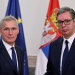 Stoltenberg në Beograd: Grumbullimi i ushtrisë serbe pranë Kosovës nuk ndihmon në qetësimin e situatës