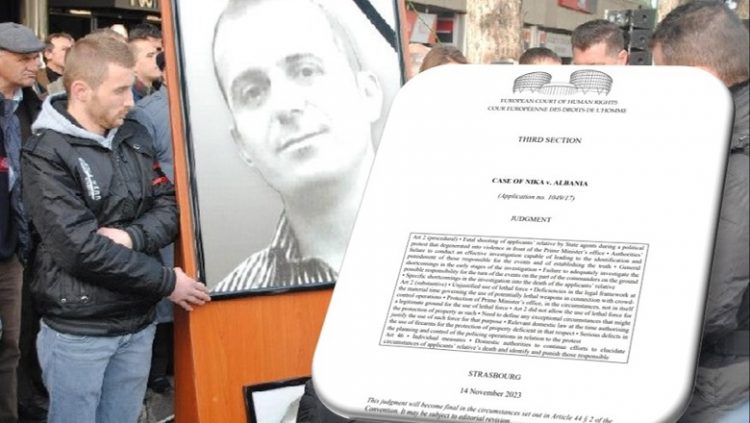Vrasja e Aleks Nikës në protestën e 21 janarit, Gjykata e Strasburgut merr vendim