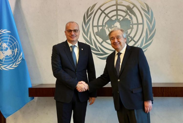Nju Jork, Ministri Hasani takon Antonio Guterres: Shqipëria e palëkundur në angazhimin e saj ndaj prioriteteve të OKB