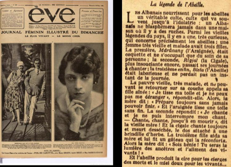 “Eve” 1926/Legjenda shqiptare e bletës – Çfarë nuk bëjnë shqiptarët kur kanë një koshere në shtëpi? 