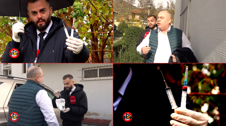 “Flasim në zyrë”, drejtori i spitalit Elbasan shtyn gazetarin që i tregon mbetjet e rrezikshme për komunitetin