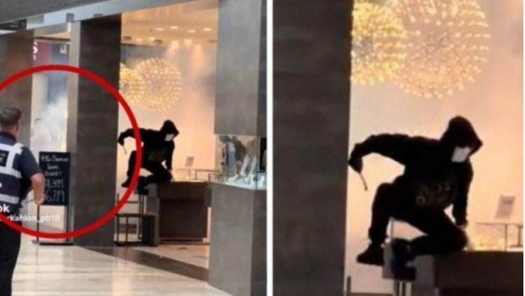 VIDEO/ Dyqani me bizhuteri grabitet në mes të ditës në Zelandën e Re, bëhet viral reagimi i rojes së sigurisë përballë hajdutëve