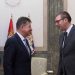 Vuçiç takon Lajçakun në Beograd, kërkon anulimin e vendimit të BQK-së për dinarin