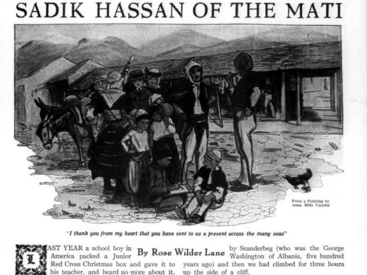 1922 /Historia e Sadik Hasanit, djaloshit që mori nga shkrimtarja amerikane Rose Wilder, dhuratën e Krishtlindjeve që kishte përshkuar gjysmën e botës 